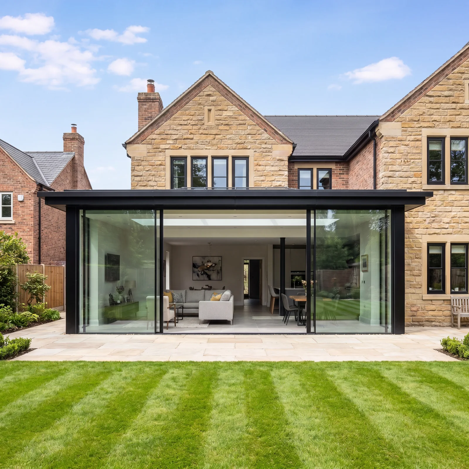 Alderley Edge extension after sliding door installation