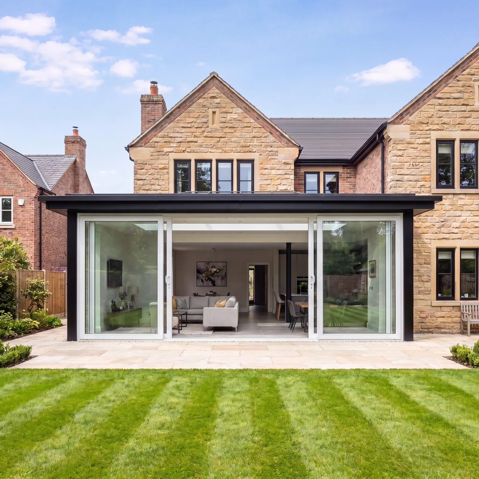 Alderley Edge extension before sliding door installation