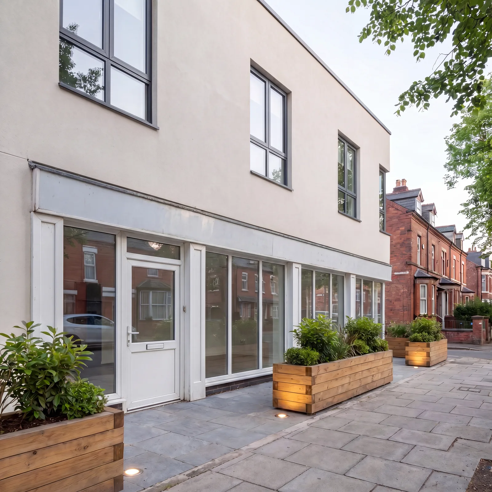 Didsbury retail unit before aluminium shopfront installation