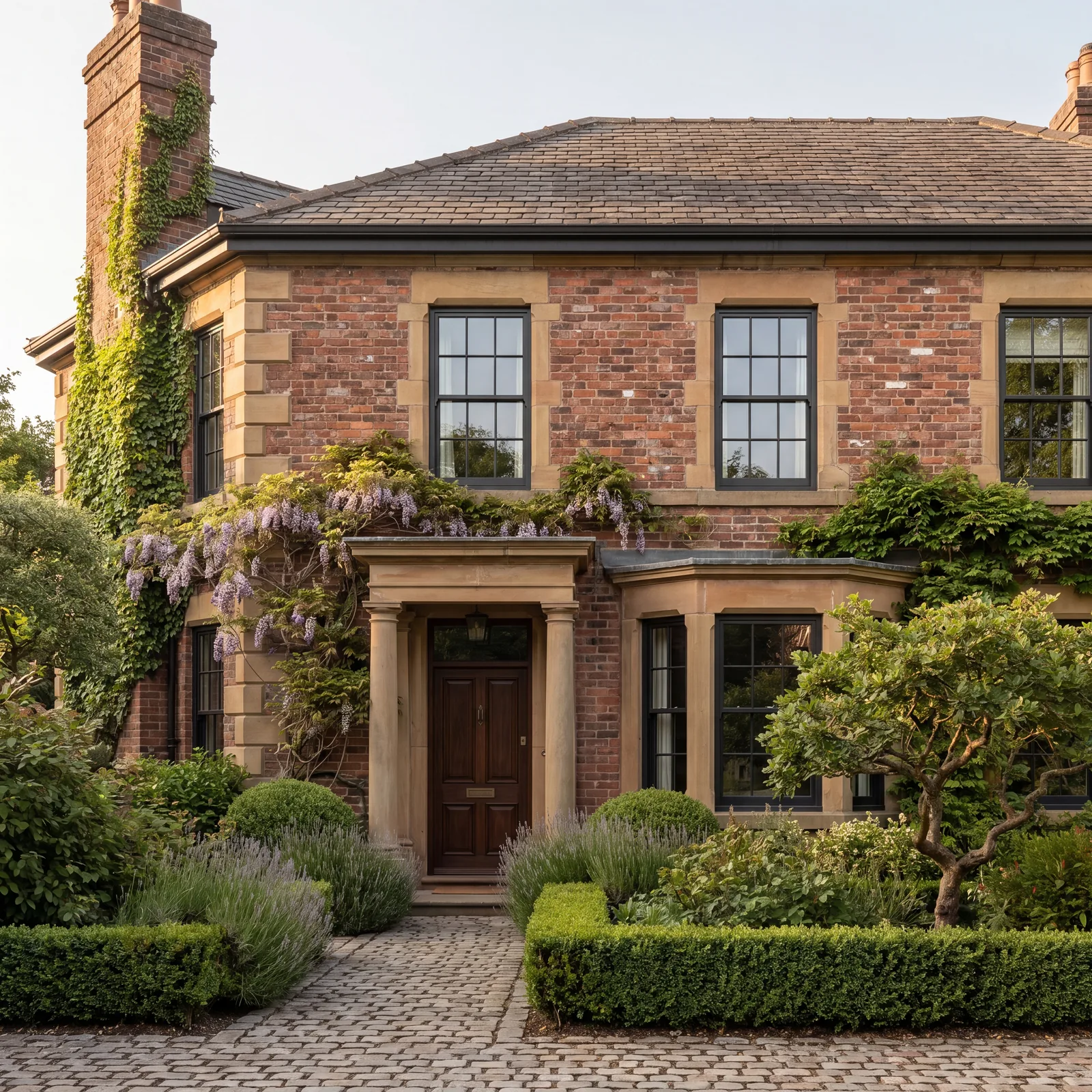 Restored period property with heritage-style aluminium windows in Wilmslow